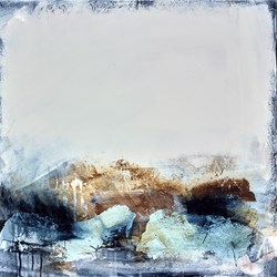 Prudent Drift V by Alison Britton-Paterson - Original Painting on Box Canvas sized 16x16 inches. Available from Whitewall Galleries